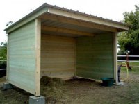 Abri 3X3m mur en clins (Profondeur X Largeur) Abri 3X3m mur en clins (Profondeur X Largeur)